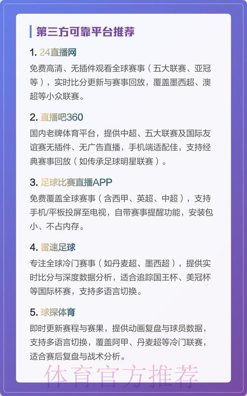最受欢迎的世界杯直播平台推荐